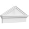 Ekena Millwork Peaked Cap Sunburst Architectural PVC Combination Pediment, 28"W x 13-7/8"H x 2-3/4"P (Pitch 6/12) PEDPC028X140PKC01 - alternate 1